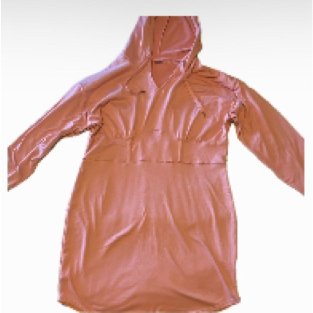 Soft dusty pink hoodie tunic dress Size XXL